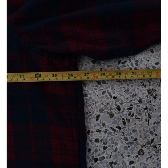 Mens Goodfellow & Co Plaid Flannel Shirt Red & Blue Button Front, Size XXL. - Picture 7 of 9